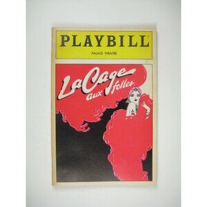 La Cage Aux Folles Playbill Palace Theatre Broadway 1984 George Hern Gene Berry